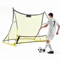StarTech.com Fußball-Rebounder - Trainingsnetz 183 x 108,5 cm - 2in1 Rückprallnetz - Für Ballkontrolle und Passübungen - Verstärkte Fiberglasstangen und Eisenrohre - Für Jugendliche und Erwachsene