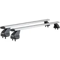 Menabo Omega Plus | Dachträger Citroen - C6 2005-2012 - Aluminium - Länge 112 cm - Tragkraft 75 kg - 2er-Pack