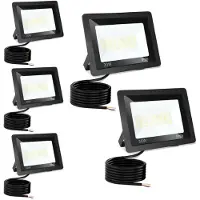 Peviasot LED Strahler Außen 30W, IP66 LED Fluter mit 3 Farbtemperaturen, 3000K/4000K/6500K, 5er Set