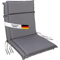 Merkloos Gartenstuhl-Kissen Set von 2 - Hohe Rückenlehne - Ergonomisches Design - Wasserabweisend
