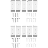 Spactz 10-teiliges Set aus flexiblen Häkelarbeiten aus Aluminium für Helm, Mantel, Weste (Silber)