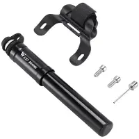 TAUOH WEST BIKING Tragbare Fahrradpumpe Hochdruck mit Schlauch Schrader Presta Ventil Fahrrad Inflator A
