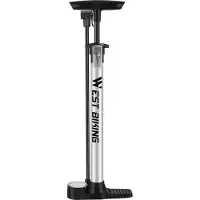TAUOH WEST BIKING 120PSI Fahrradluftpumpe für Schrader-/Presta-Ventil, Geeignet für MTB, Rennrad, Motorrad, B