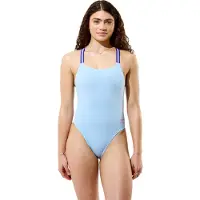 Speedo Badeanzug "FL SOLID COMFORT V-BACK LTBLU"