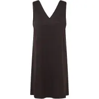 Ichi Midikleid "Damen Freizeitkleid IHKATE", Damen, Gr. M, N-Gr, schwarz (schwarz braun herringbone), Obermaterial: 73% Polyester PES. 25% Viskose CV. 2% Elasthan EL., Kleider Midikleid