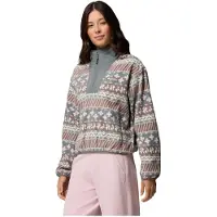 Columbia Fleecepullover "Sequoia Grove II Printed Half Zip", mit Halbreißverschluss, aus Polyester-Fleece, Langarm-Design