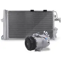 BESTPRICE Kompressor + Kondensator [Hersteller-Nr. 41846528] für Opel, Vauxhall