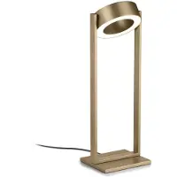 Knapstein Tischlampe Wega, dimmbar, bronze / altmessing, für Wohn- / Esszimmer, Metall, Modern, Tischlampe