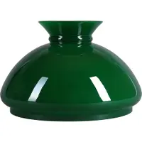 H4L Petroleumglas Ø 234mm Lampenglas Grün Vestaschirm Ersatzglas Leuchtenglas Glaschirm rund