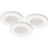 Malmbergs 3er Set LED Spots Aufputz & Möbeleinbau dimmbar weiß – MD-305 – 9W / 57 mm