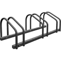 Northix Fahrradständer für 3 Fahrräder, Reifenbreite bis 6 cm, Innen- & Außenbereich, witterungsbeständig