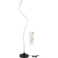 Grundig Biegsame RGB Stehlampe - Stehlampe Wohnzimmer mit 87 LED und 17 Lichtmodi - Biegsame Lampe mit Musiksensor Und Fernbedienung - Indirekte Beleuchtung Wohnzimmer - 122 cm