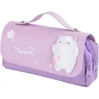 OEM Lila Organizer Etui mit 3 Fächern und Griff