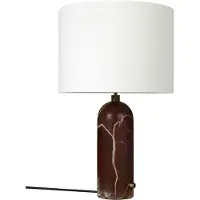 Gubi Tischlampe Gravity Large, dimmbar, rot, für Wohn- / Esszimmer, Stein, Design, Tischlampe