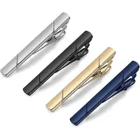 OEM Zwarte, gouden, blauwe en zilveren stropdasclips voor heren