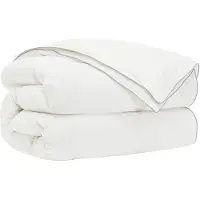 vidaXL Bettdecke FULDA 155 x 220 cm 4 Jahreszeiten 310 GSM Weiß