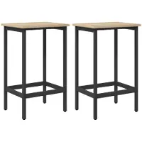 vidaXL Barhocker 2 stk. Sonoma-Eiche 40 x 32 x 64 cm Holzwerkstoff