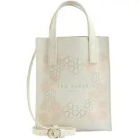 Ted Baker Handtasche Umhängetasche Reocon Embroidery Floral Mini Icon Bag Ivory weiß