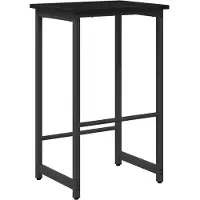 vidaXL Barhocker Schwarz Eichen-Optik 40 x 32 x 64 cm Holzwerkstoff