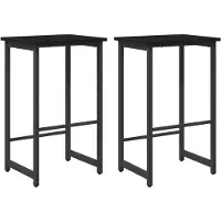 vidaXL Barhocker 2 stk. Schwarz Eichen-Optik 40 x 32 x 64 cm
