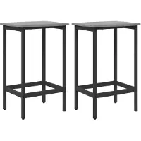 vidaXL Barhocker 2 stk. Sonoma-Grau 40 x 32 x 74 cm Holzwerkstoff