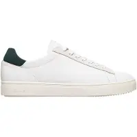 Clae - Ledersneaker &ndash; Herren &ndash; Bradley - Bradley White Leather Dark Forest für Herren aus Baumwolle - Größe 43 - Weiß