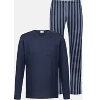 Mey Anzug lang Serie Seriously Stripes Yacht Blue | Größe XXL