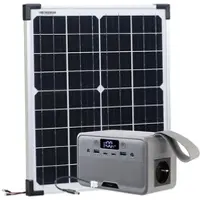 Revolt Solar-Set: Powerstation-Solargenerator mit Solarmodul, 89,6 Wh, 100 W