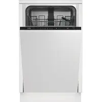 Beko b300 BDIS16030, Voll integriert, Single (45 cm breit), Schwarz, Touchsteuerung, LED, 1,3 m