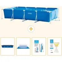 Intex Rechteckiger Frame Pool - 450x220x84 cm - 5-teilig S22359