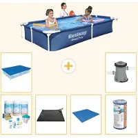 Bestway Steel Pro Rechteckig - 221x150x43 cm - 7-teilig S22211