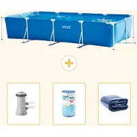 Intex Rechteckiger Frame Pool - 450x220x84 cm - 4-teilig S21258