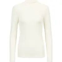 Mey Longsleeve mit Stehkragen Serie Wool&Silk Weiss | Größe 44