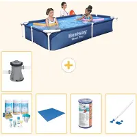 Bestway Steel Pro Rechteckig - 221x150x43 cm - 6-teilig S22065