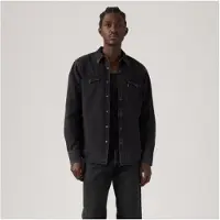 Levi's für Herren. 85744-0127 Schwarzes Barstow-Westernhemd (XL), Lässig, Baumwolle, Langarm