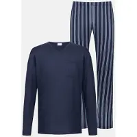 Mey Anzug lang Serie Seriously Stripes Yacht Blue | Größe L