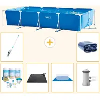 Intex Rechteckiger Frame Pool - 450x220x84 cm - 7-teilig S20073