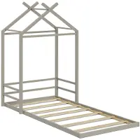 VitaliSpa Bodenbett Roofy Greige 90x200, Model 61336