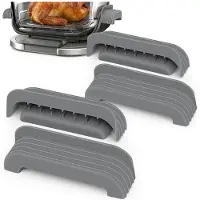 TAUOH 4er-Pack Silikongriffüberzüge [Hitzebeständig] für Cleancrisp Glasbehälter 2,5 L/4 L/6 L