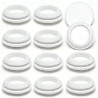 TAUOH 10 Silikon-Gummistopfen für Runde Löcher - 1-1/8" (28 mm), Schwarze Schnappverschluss-Stopfen, B