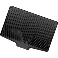 TAUOH Silicone Geschirrabtropfmatte Silikon Abtropfpads Ablenkungsöffnung Neigung Geschirr Becher Aufbewahrungspad Rutschfeste Matten