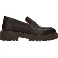 Manfield Braune Leder-Loafer | Größe 40