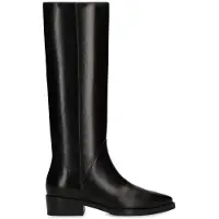 Manfield Schwarze Lederstiefel | Größe 41