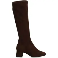 Manfield Dunkelbraune Stretch-Stiefel | Größe 42
