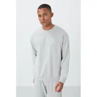 Tommy Life Herren Baumwoll-Polyester Fleece Sweatshirt und Hose Set