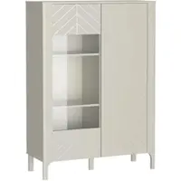 Beautysofa VITRINE Lume mit 2 Glastüren, 100 cm, kaschmir
