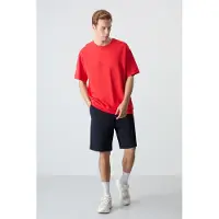 Tommy Life Herren Oversized T-Shirt und Shorts Set aus Baumwollmischung