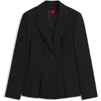HUGO Regular-Fit Blazer mit plissiertem Schößchensaum Grösse 36