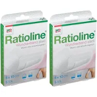 Ratioline Wundverband 10x8 cm steril 2x 2x5 St Verband
