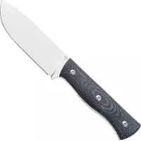 Maserin Woodsman 917/MCN Stonewashed Nitro X7, Black Denim Micarta, Fahrtenmesser, Igor Bortolussi Design